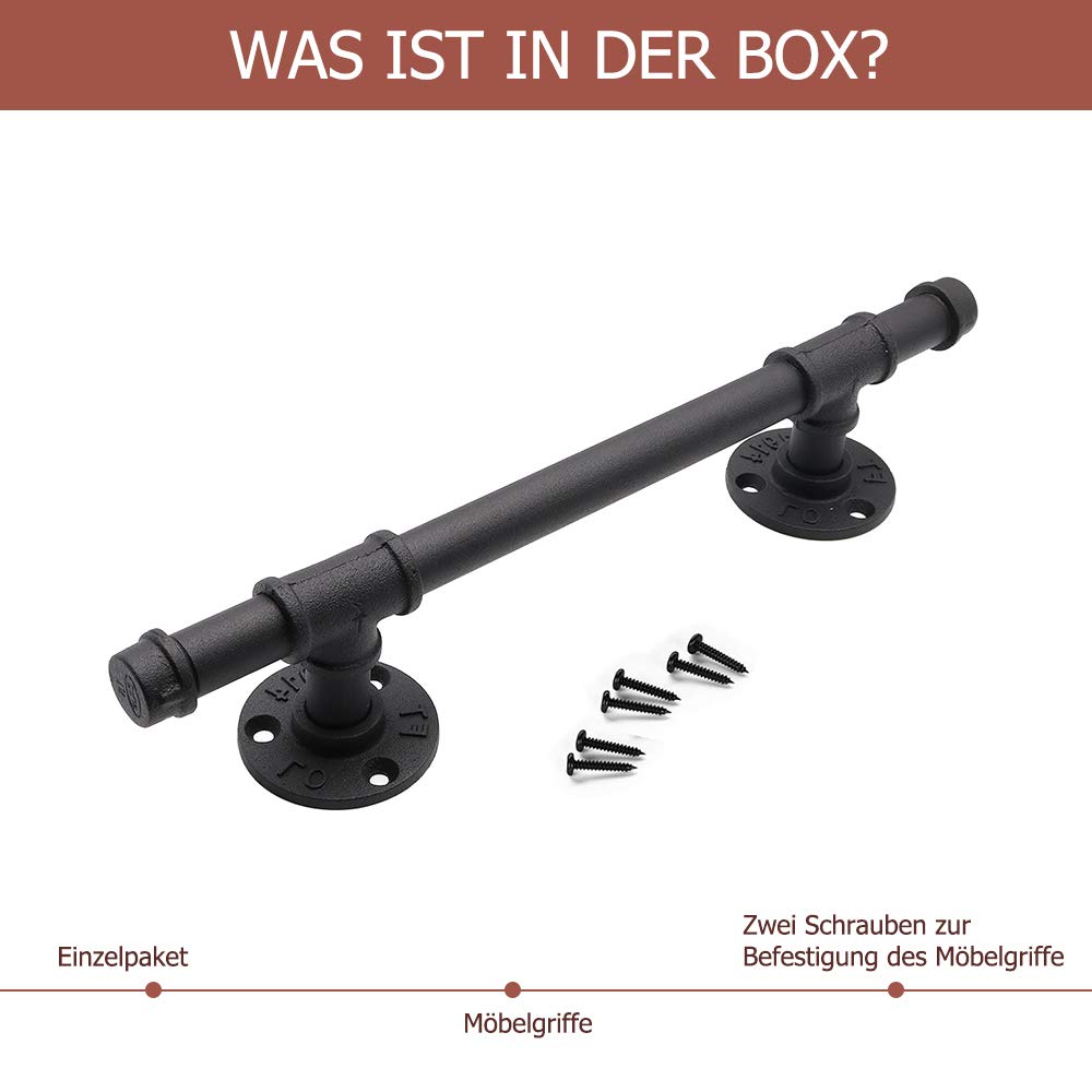 1 Stück Schwarzer Schiebetürgriff Scheunentorgriff