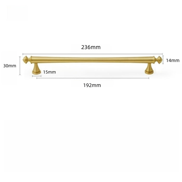 Schubladengriffe aus massivem Goldmessing für Schränke und Schränke