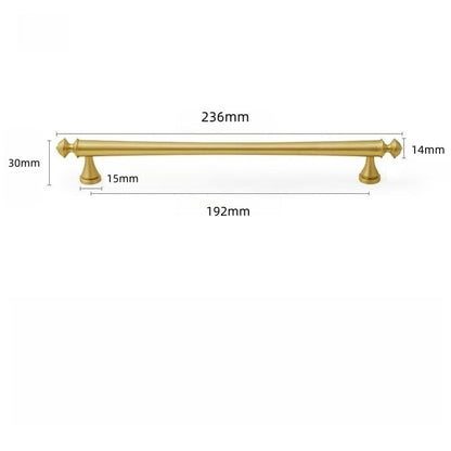 Schubladengriffe aus massivem Goldmessing für Schränke und Schränke