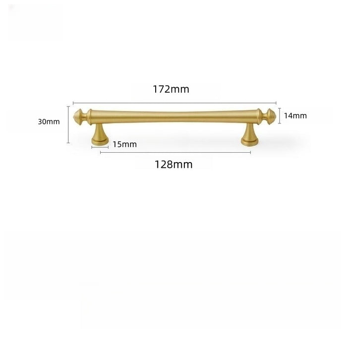 Schubladengriffe aus massivem Goldmessing für Schränke und Schränke