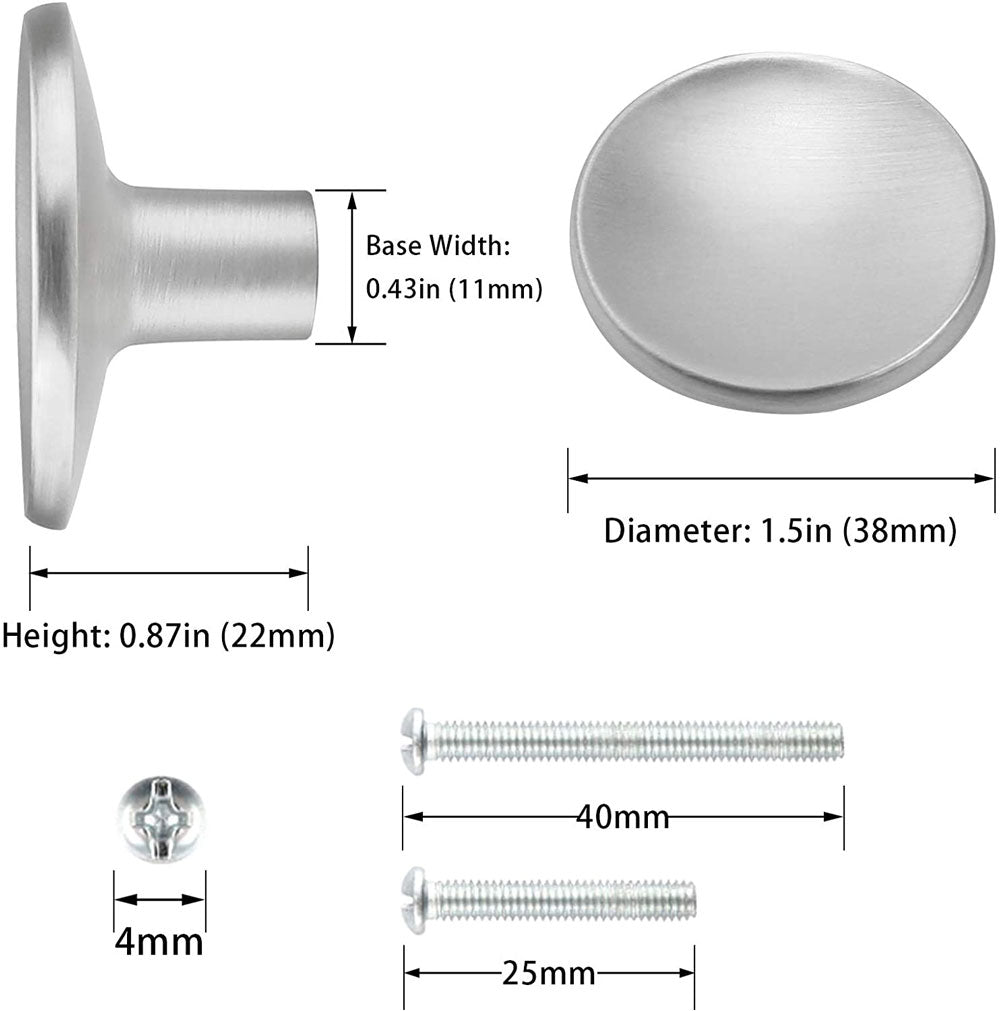 K¡§1chenkn?pfe Rund Silber Zinklegierung Schrankkn?pfe - Goldenwarmde