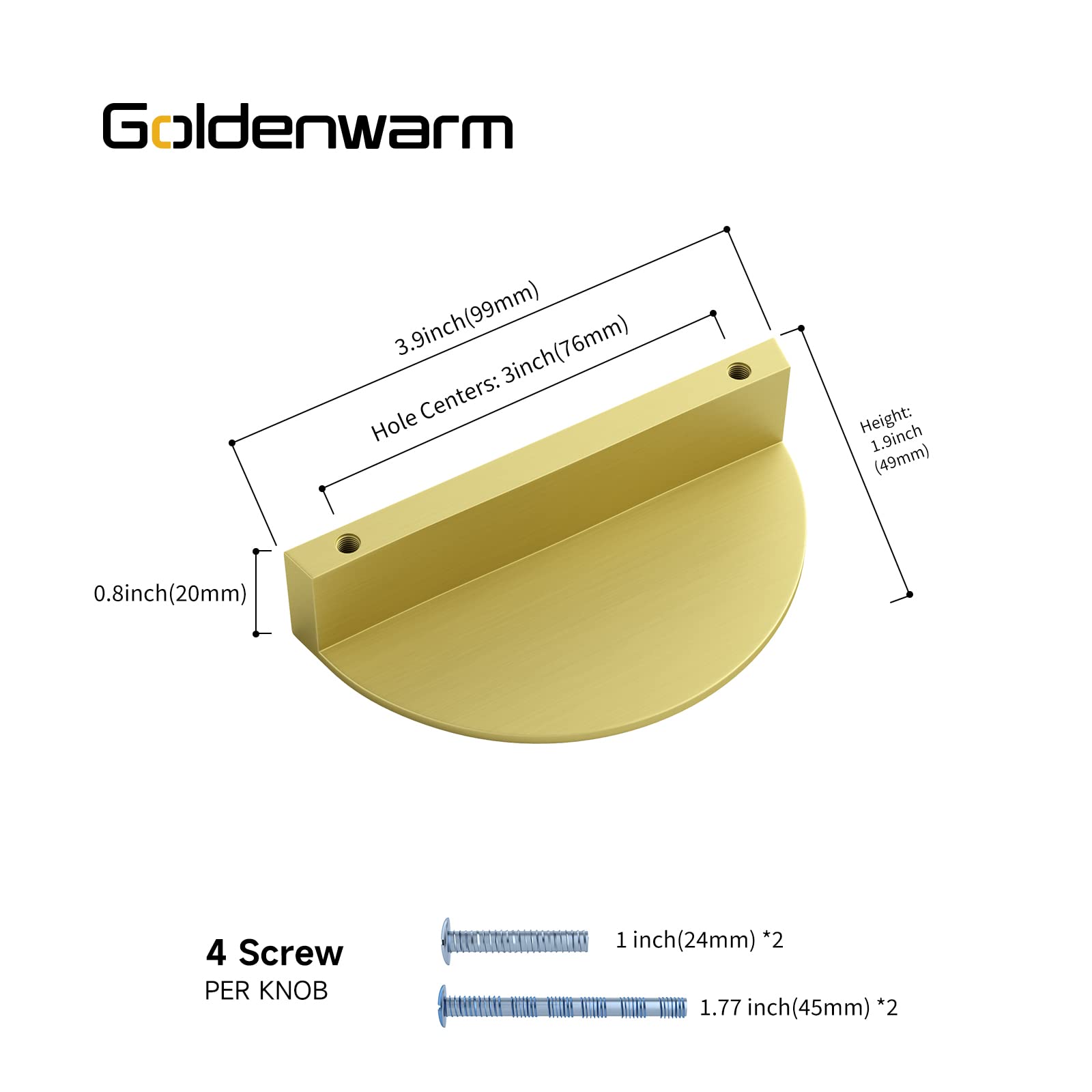 Schrankgriffe Gold, Fingergriffe, Kantengriffe, Kreis-Schubladengriffe