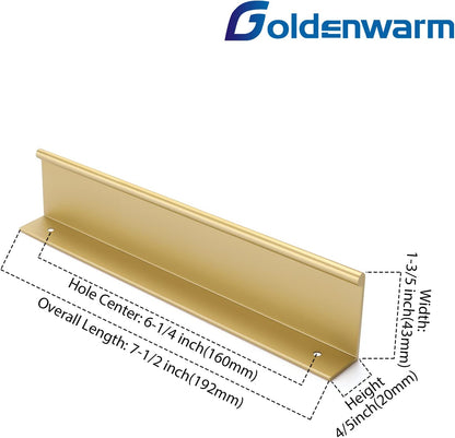 Gold Finger zieht moderne Kommode Griffe Küchenschrank Hardware - Goldenwarmde