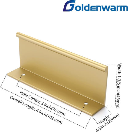 Gold Finger zieht moderne Kommode Griffe Küchenschrank Hardware - Goldenwarmde