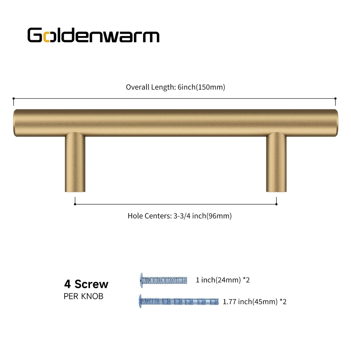 Gold Schrankgriffe aus Champagnerbronze-3