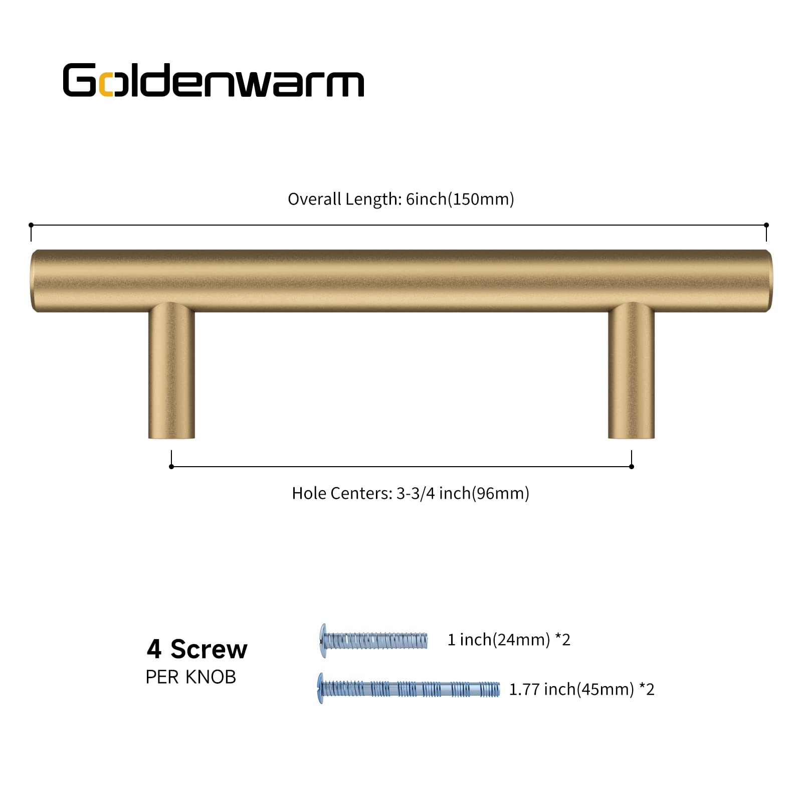 Gold Schrankgriffe aus Champagnerbronze-3