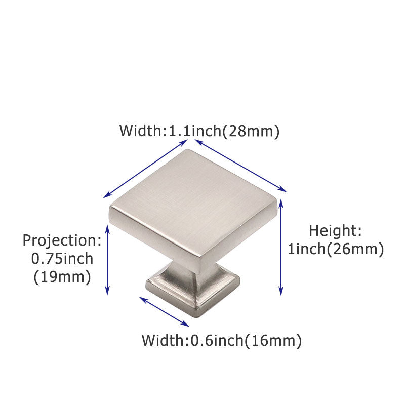 Kn?pfe aus gebürstetem Nickel und für Kommode, Schublade - Goldenwarmde