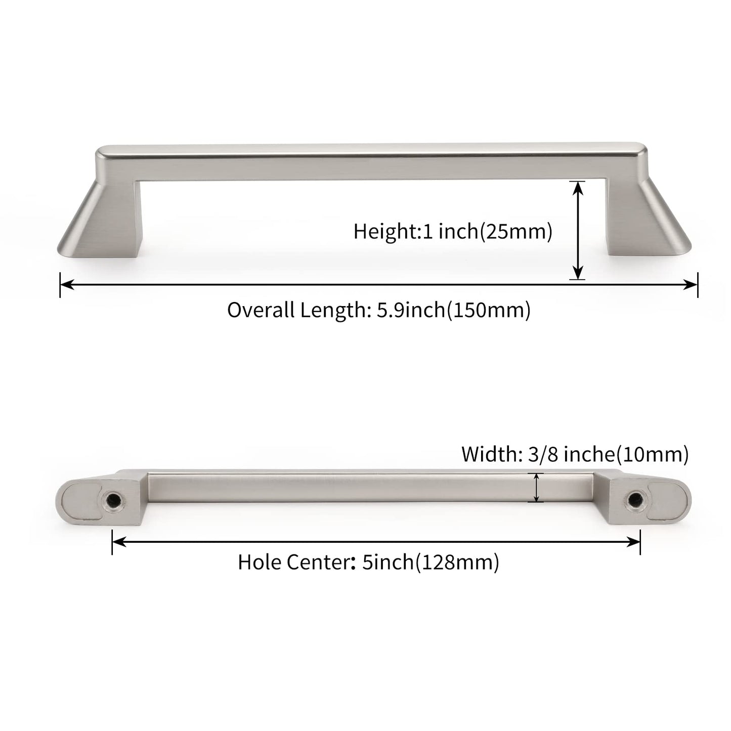 Schrankgriffe Aus Gebürstetem Nickel Schrankgriffe Silber