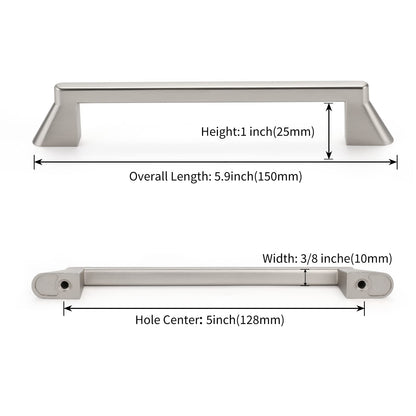 Schrankgriffe Aus Gebürstetem Nickel Schrankgriffe Silber