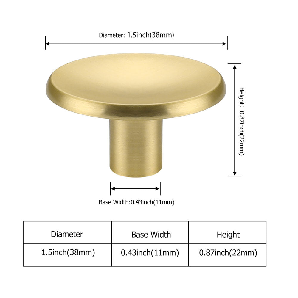 Gold Runde Schrankkn?pfe Zinklegierung Badezimmer Schublade T¡§1rgriffe - Goldenwarmde