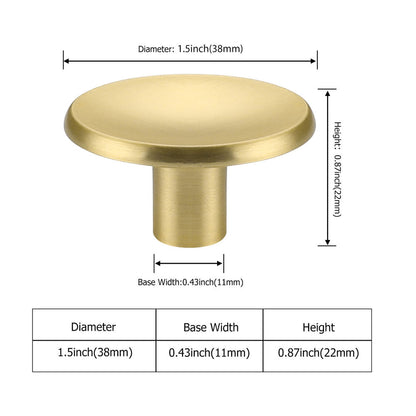 Gold Runde Schrankkn?pfe Zinklegierung Badezimmer Schublade T¡§1rgriffe - Goldenwarmde