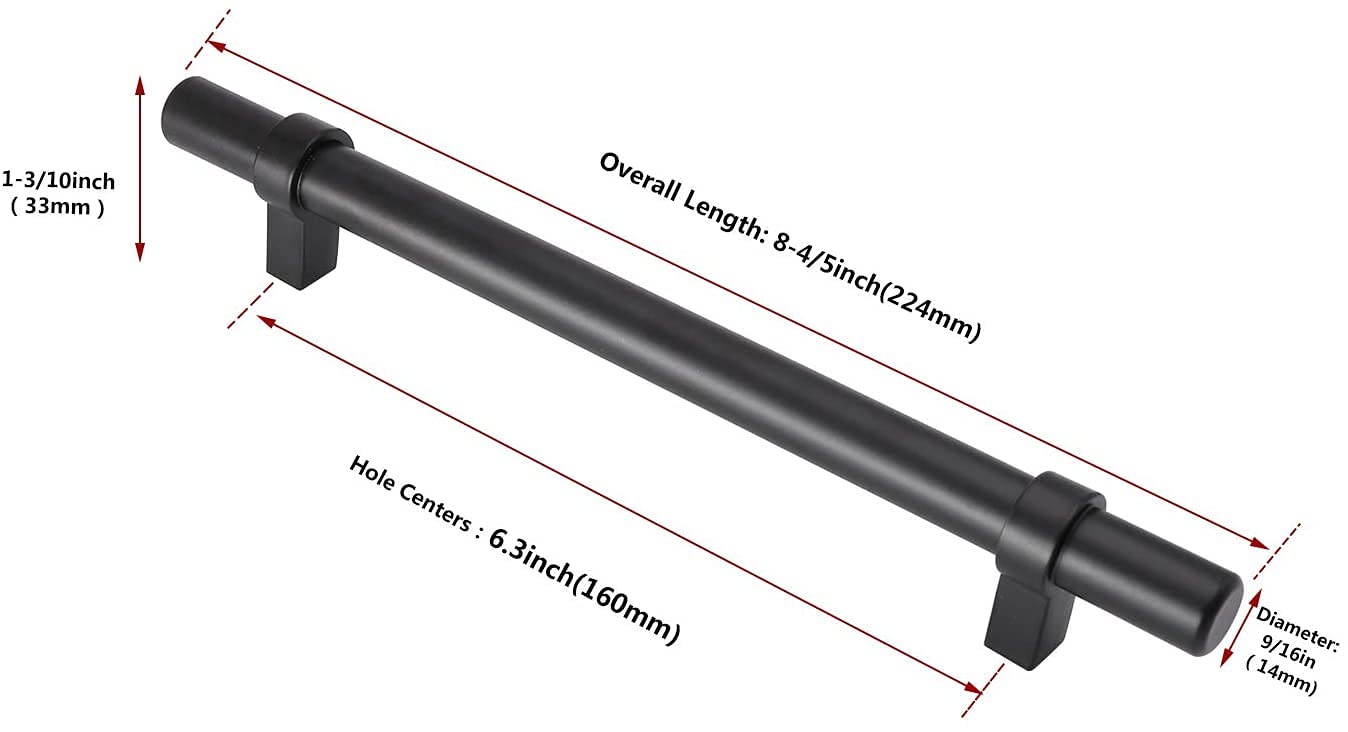 Schrankgriffe Schwarz Moderne Schwarze Küchengriffe