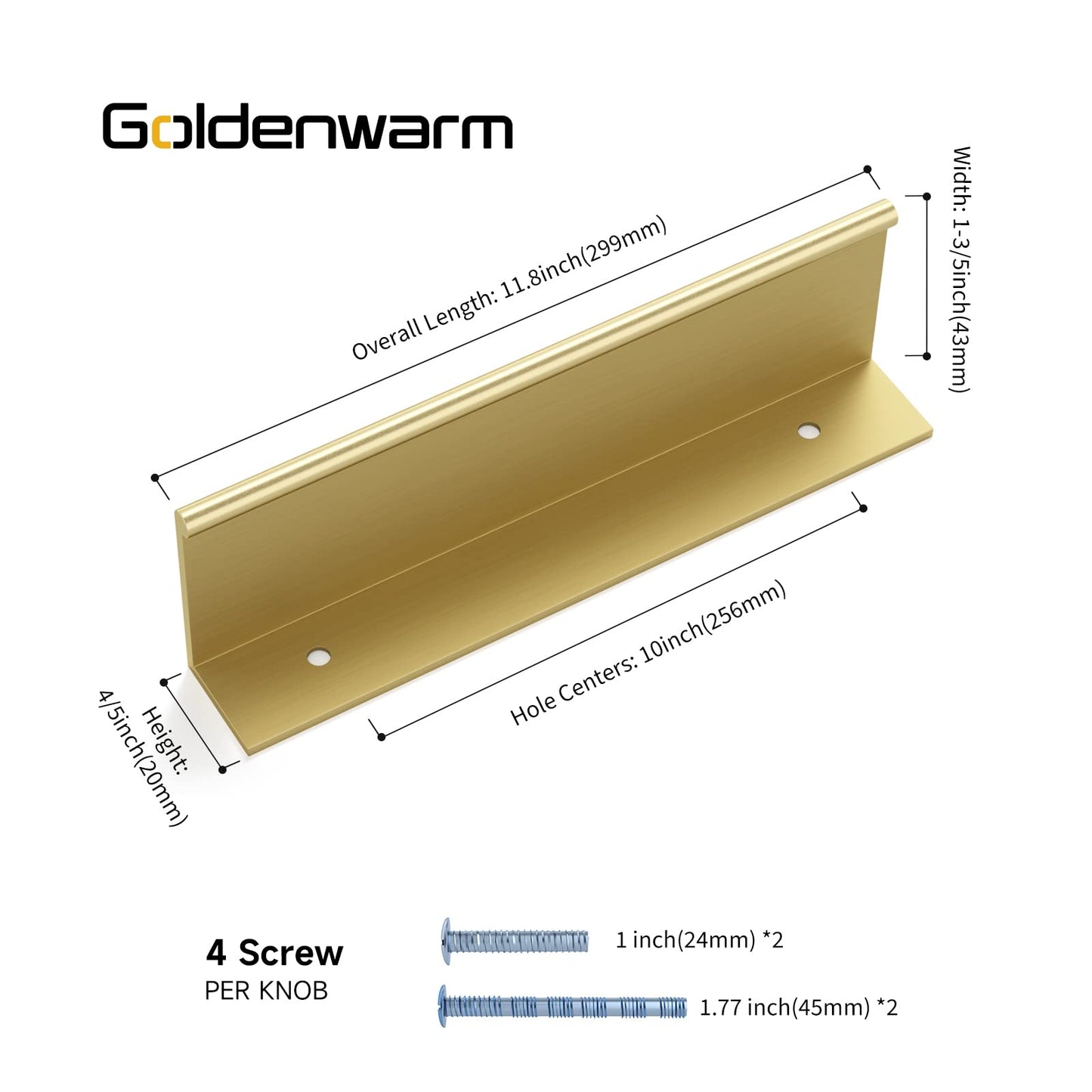 Gold Finger zieht moderne Kommode Griffe Küchenschrank Hardware - Goldenwarmde