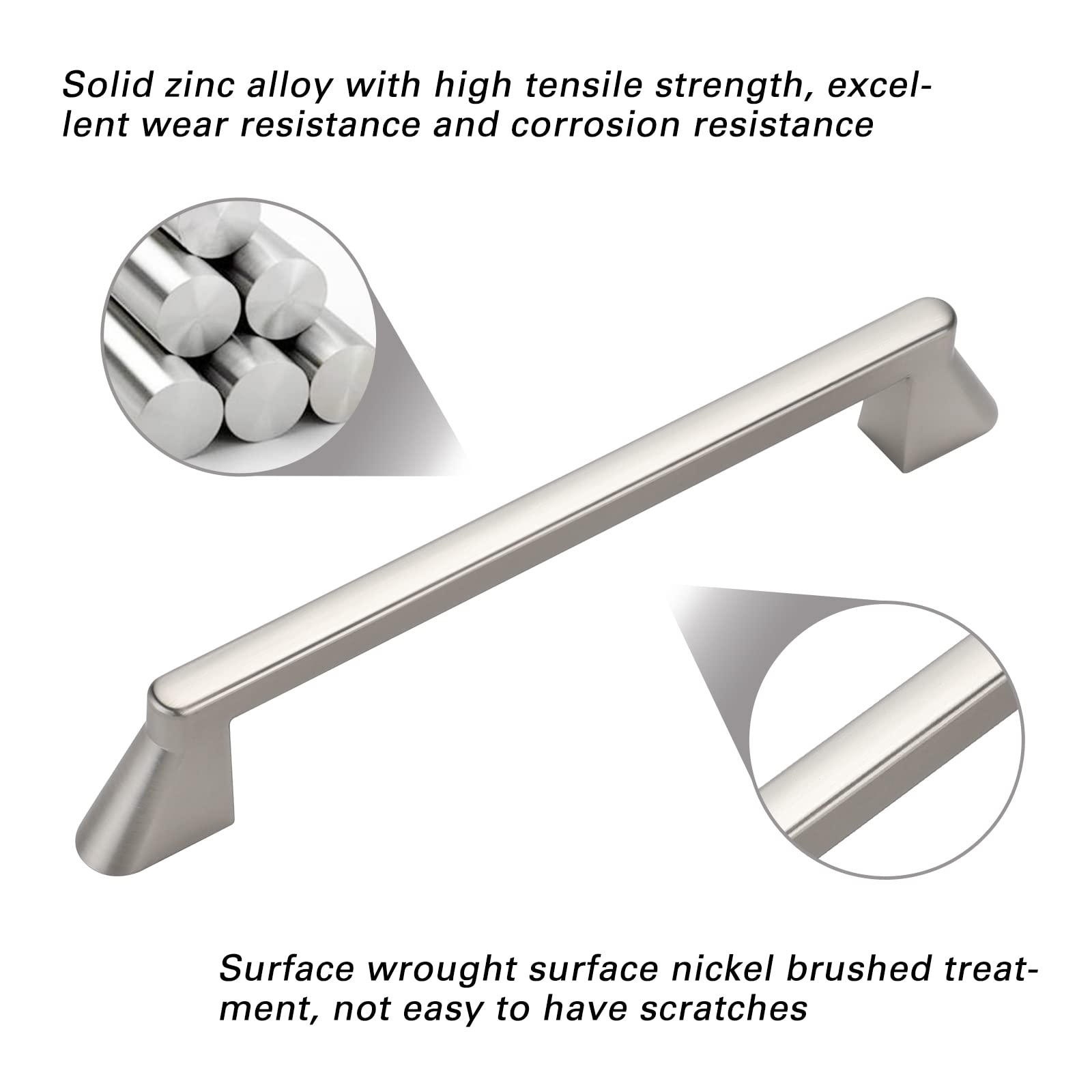 Schrankgriffe Aus Gebürstetem Nickel Schrankgriffe Silber