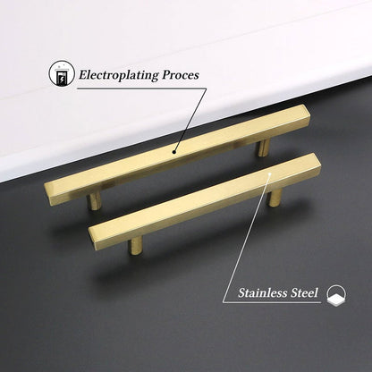 1 Stück gebürstetem Messing Schublade zieht moderne Küche Kabinett Hardware