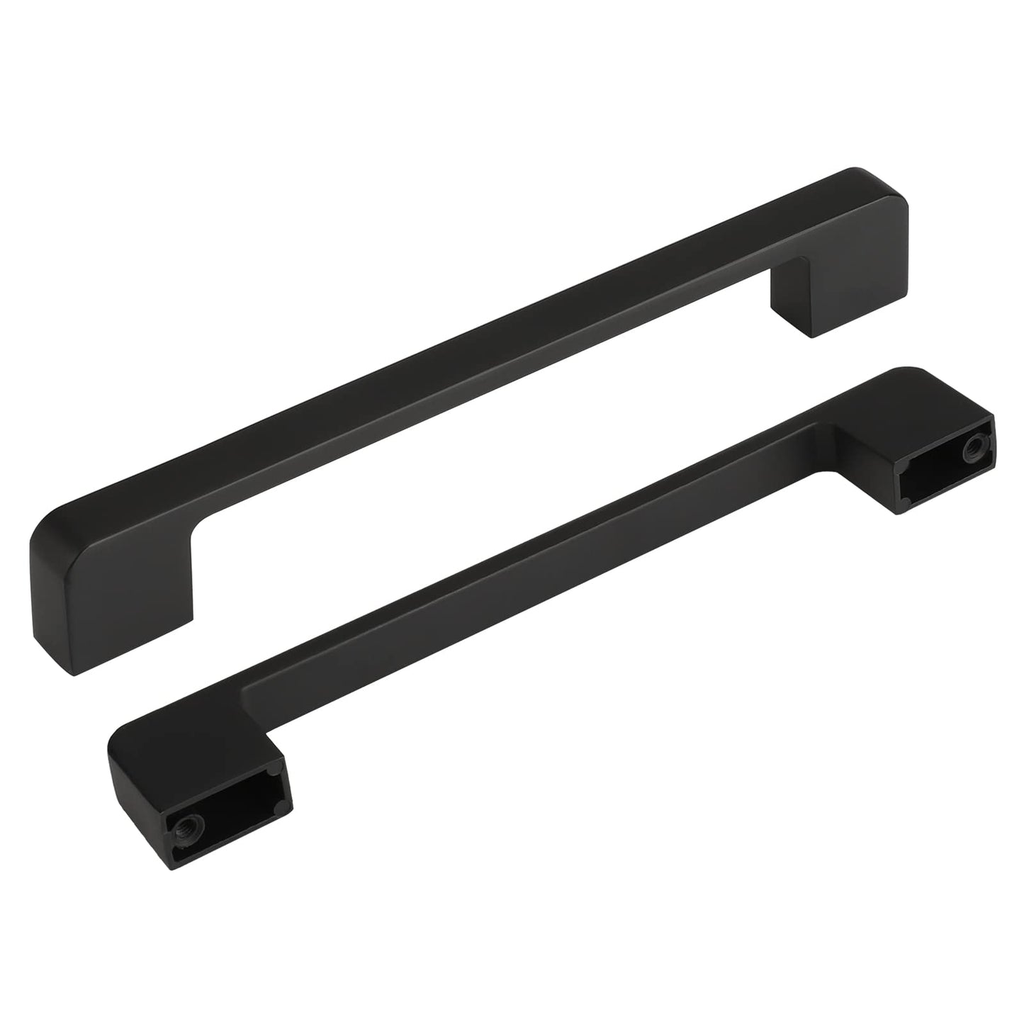 1 Stück Matte schwarze Schrank Küchenschrankgriffe Zinklegierschubladengriffe