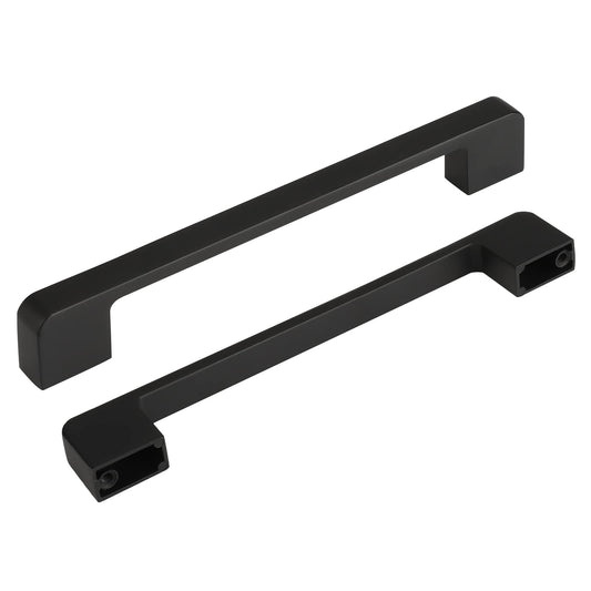 1 Stück Matte schwarze Schrank Küchenschrankgriffe Zinklegierschubladengriffe
