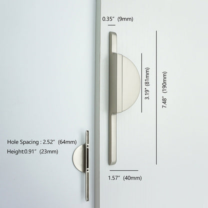 Halbkreisförmige Schrankgriffe Einzigartige halbkreisförmige Schubladengriffe